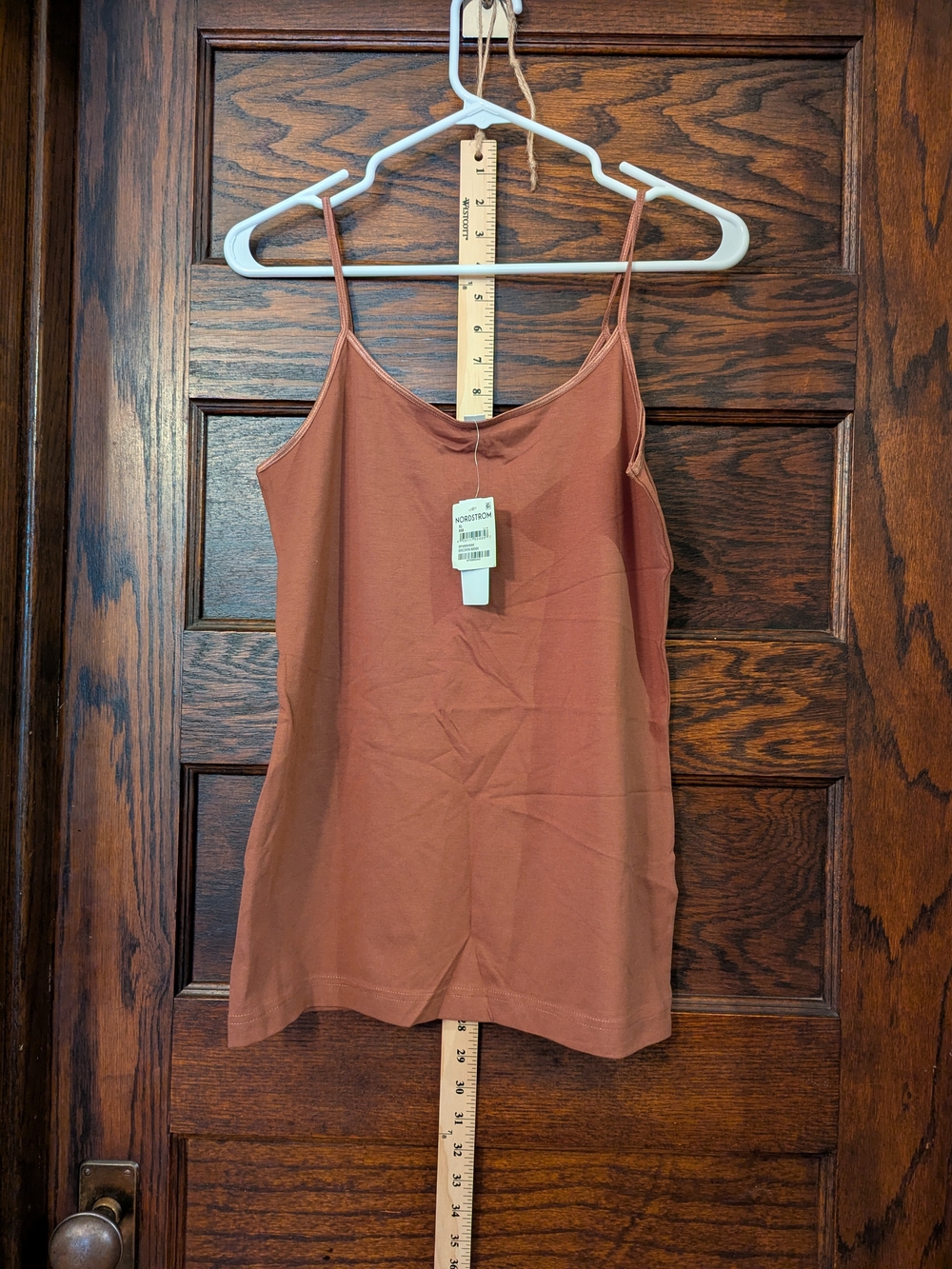 ✨NWT✨ Nordstrom BP. Organic Cotton Rust Spaghetti Strap Camisole - Women's XL